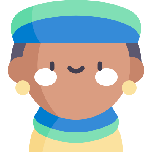 South African Kawaii Flat icon