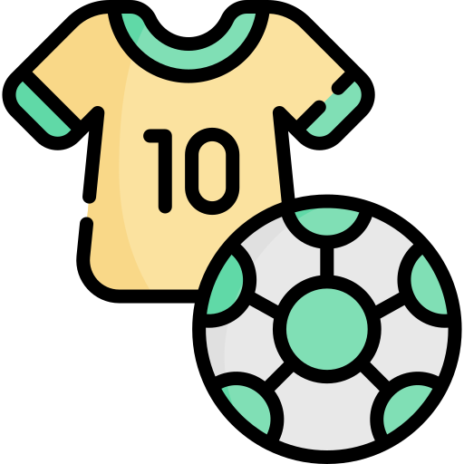 futebol Kawaii Lineal color Ícone