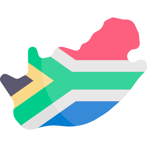 sudáfrica Kawaii Flat icono
