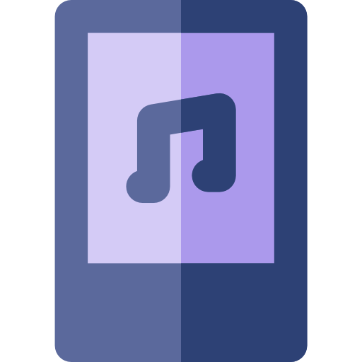 lettore musicale Basic Rounded Flat icona