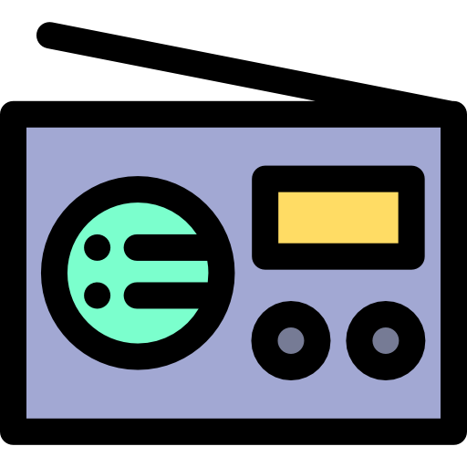 antena radiowa Detailed Rounded Lineal color ikona