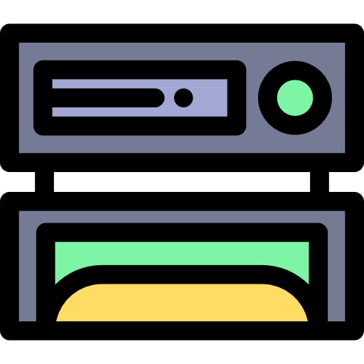 Music player Detailed Rounded Lineal color icon