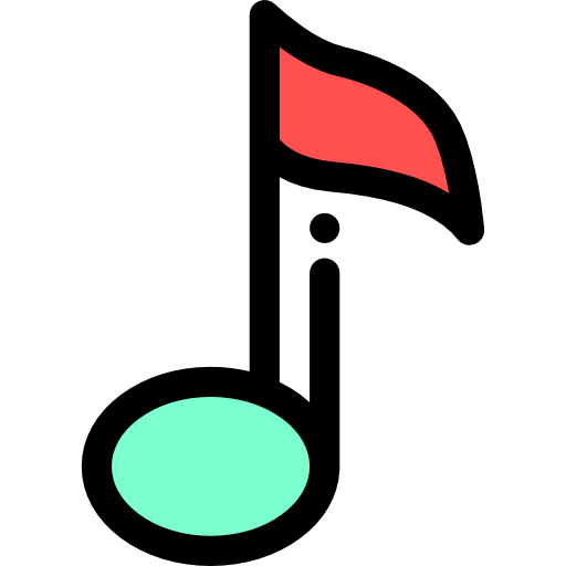 作曲 Detailed Rounded Lineal color icon