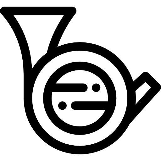 나팔 Detailed Rounded Lineal icon
