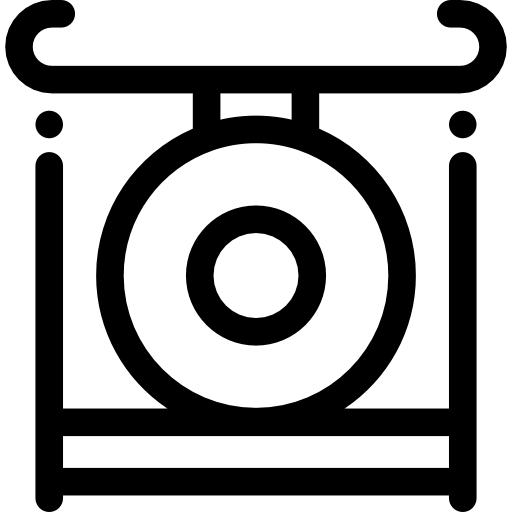 cymbały Detailed Rounded Lineal ikona