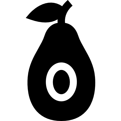 アボカド Basic Straight Filled icon