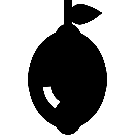 limón Basic Straight Filled icono
