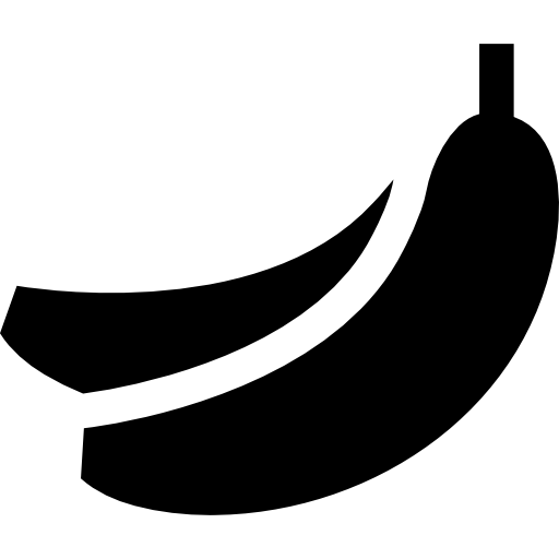 banane Basic Straight Filled icona