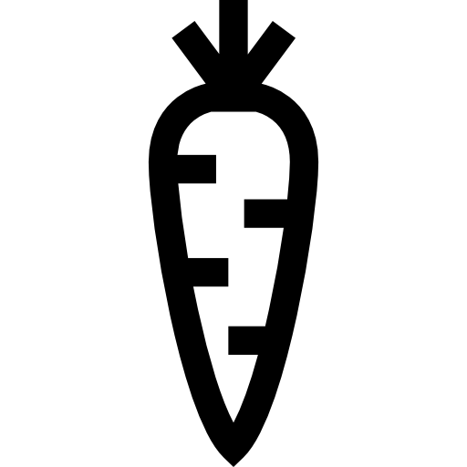 zanahoria Basic Straight Lineal icono