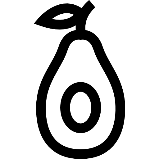 avocado Basic Straight Lineal icoon