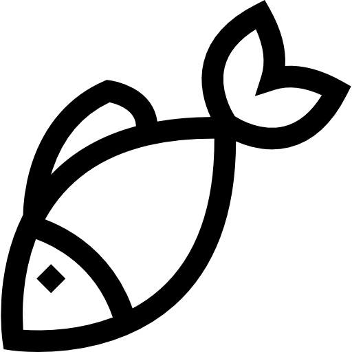 pescado Basic Straight Lineal icono