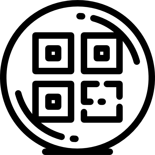 qr 코드 Detailed Rounded Lineal icon