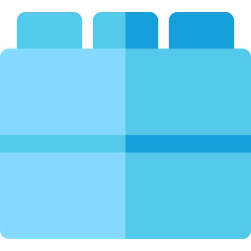bloques Basic Rounded Flat icono