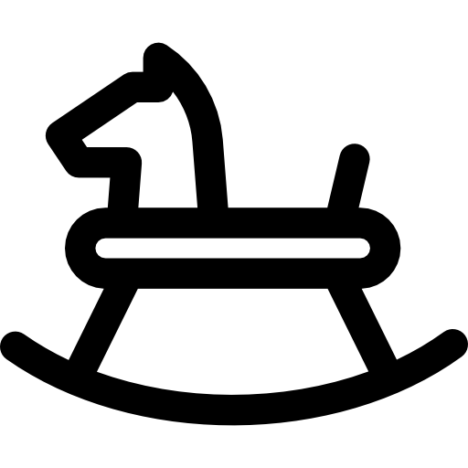 Лошадка-качалка Basic Rounded Lineal иконка