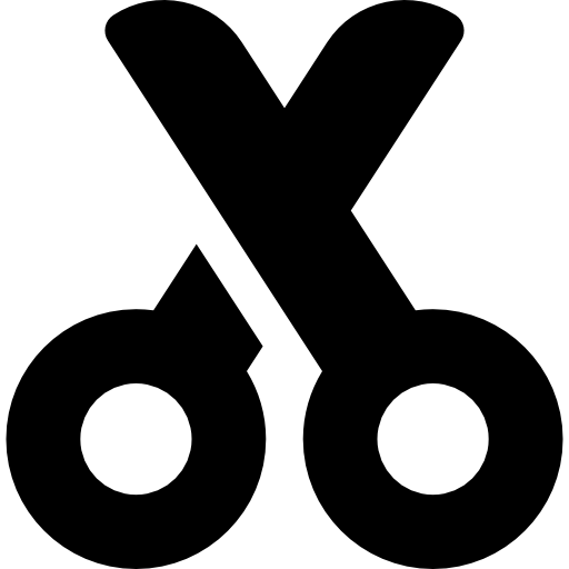 Scissors Basic Rounded Filled icon
