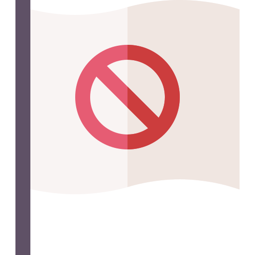 flaga Basic Straight Flat ikona