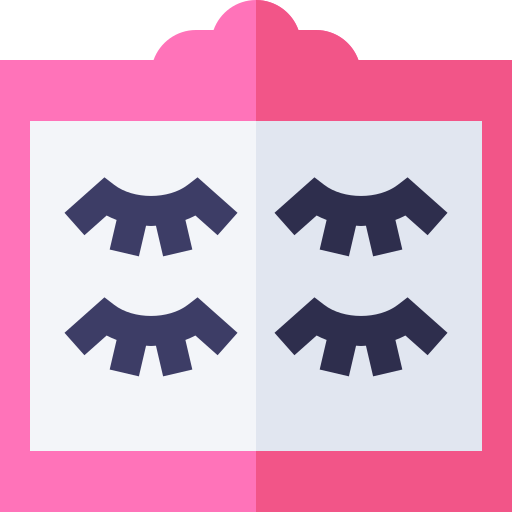 wimpern Basic Straight Flat icon