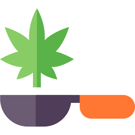 cannabis Basic Straight Flat Icône