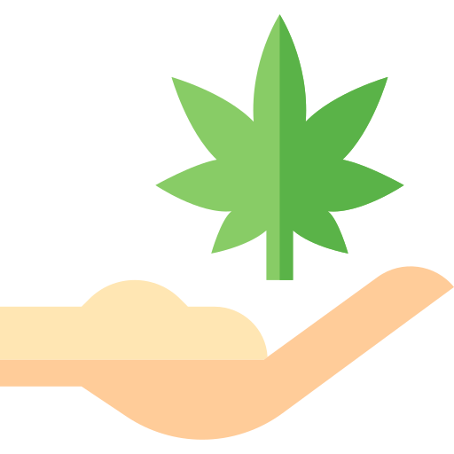 cannabis Basic Straight Flat Icône