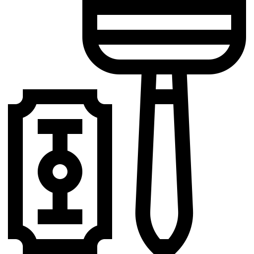 maquinilla de afeitar Basic Straight Lineal icono