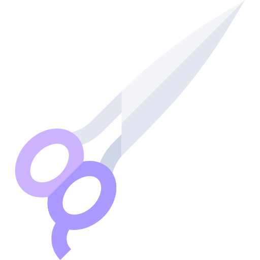 Scissors Basic Straight Flat icon