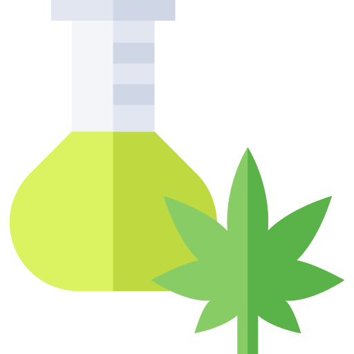 Cannabis Basic Straight Flat icon