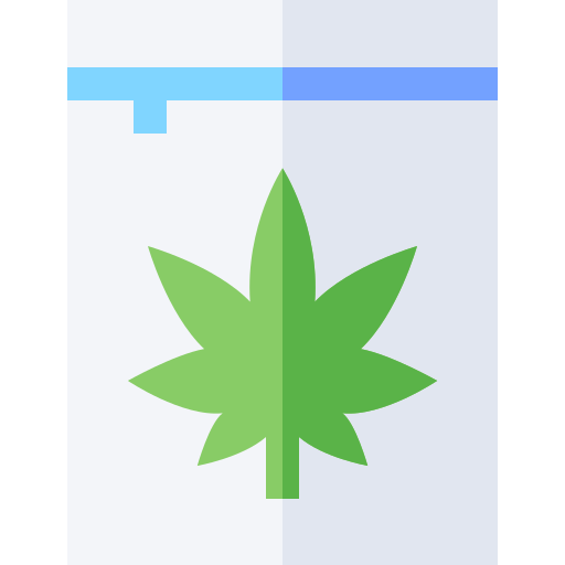 marihuana Basic Straight Flat ikona