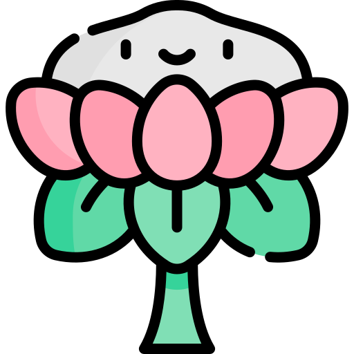 protea Kawaii Lineal color icono