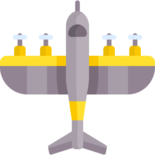 Fighter plane Special Flat icon
