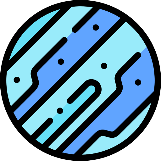 ネプチューン Detailed Rounded Lineal color icon