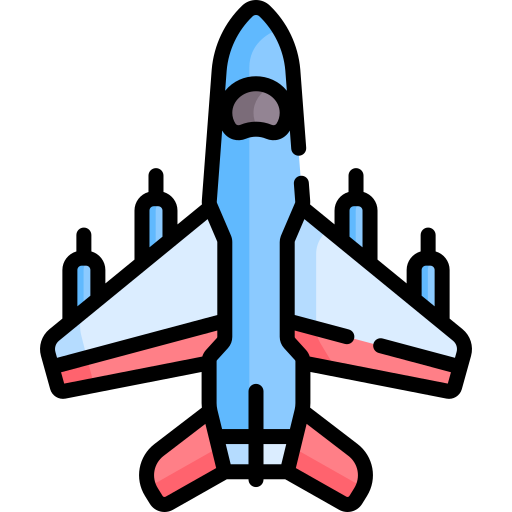 Fighter plane Special Lineal color icon