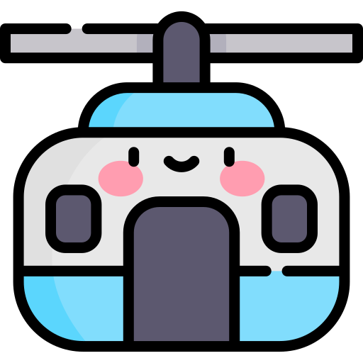 teleférico Kawaii Lineal color icono