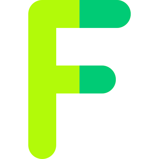 f Basic Rounded Flat icono
