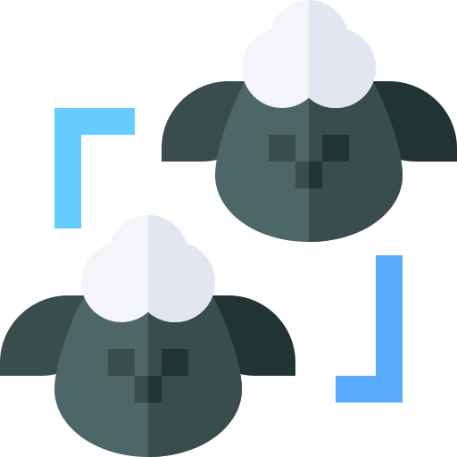 Cloning Basic Straight Flat icon