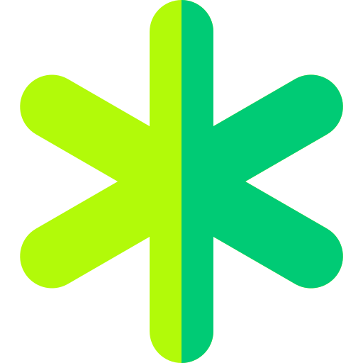 asterisco Basic Rounded Flat icono