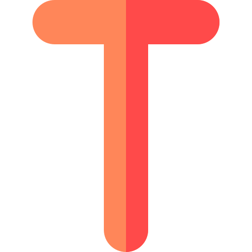 t. Basic Rounded Flat icon