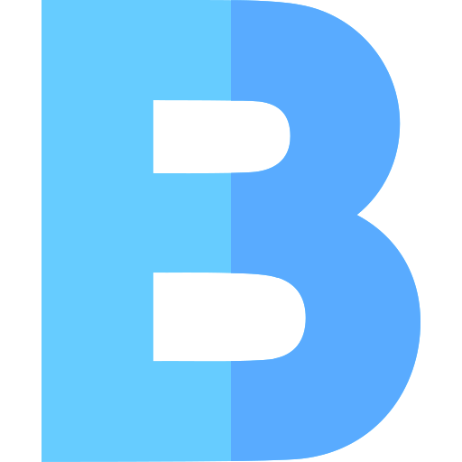 b Basic Straight Flat Icône