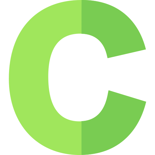 C Basic Straight Flat icon