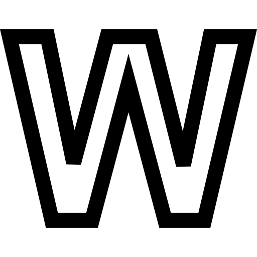 w Basic Straight Lineal иконка