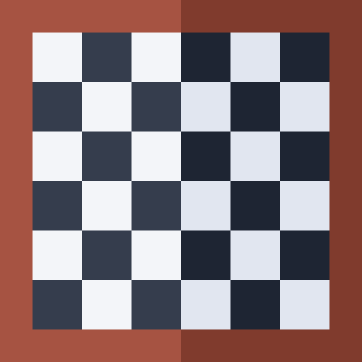 schaakbord Basic Straight Flat icoon