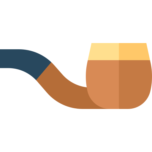 pfeife rauchen Basic Straight Flat icon