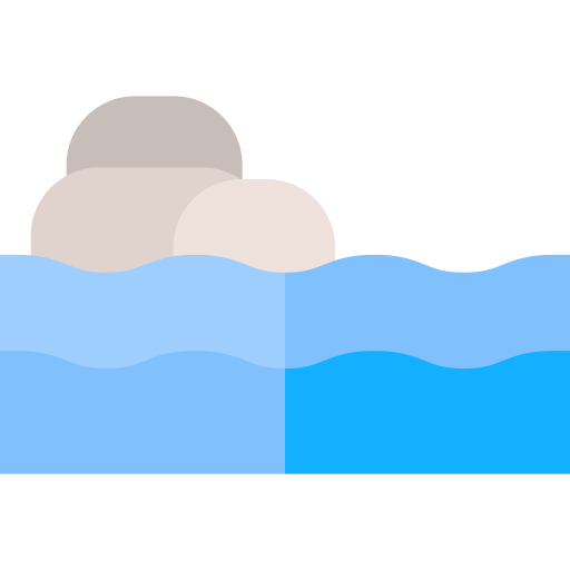 morze martwe Basic Straight Flat ikona