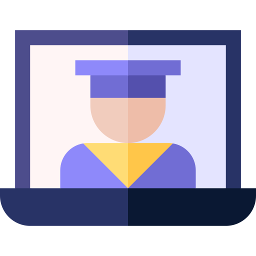 Online education Basic Straight Flat icon