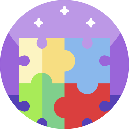 puzzel Geometric Flat Circular Flat icoon