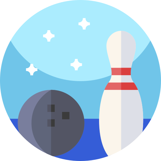 Bowling Geometric Flat Circular Flat icon