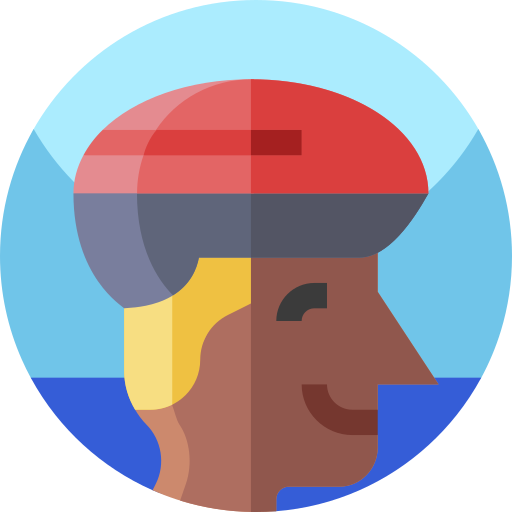 Bike helmet Geometric Flat Circular Flat icon