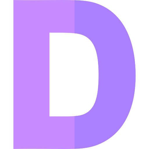 d Basic Straight Flat icoon