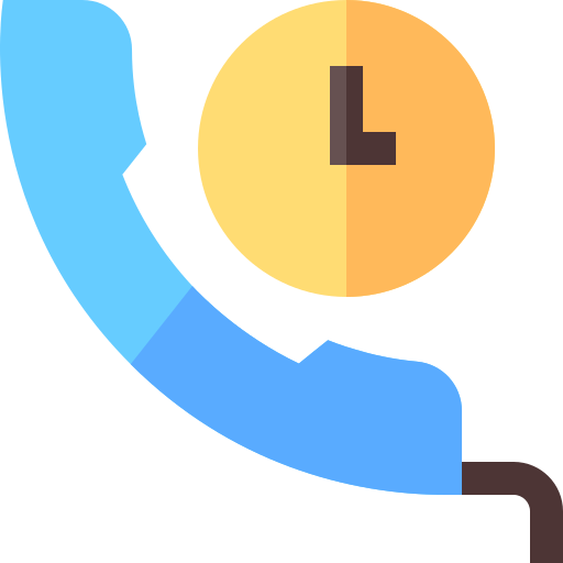 Phone call Basic Straight Flat icon