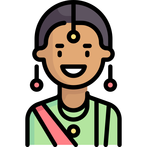indyjska kobieta Special Lineal color ikona