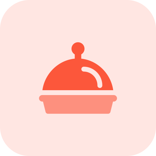 bandeja de comida Pixel Perfect Tritone icono
